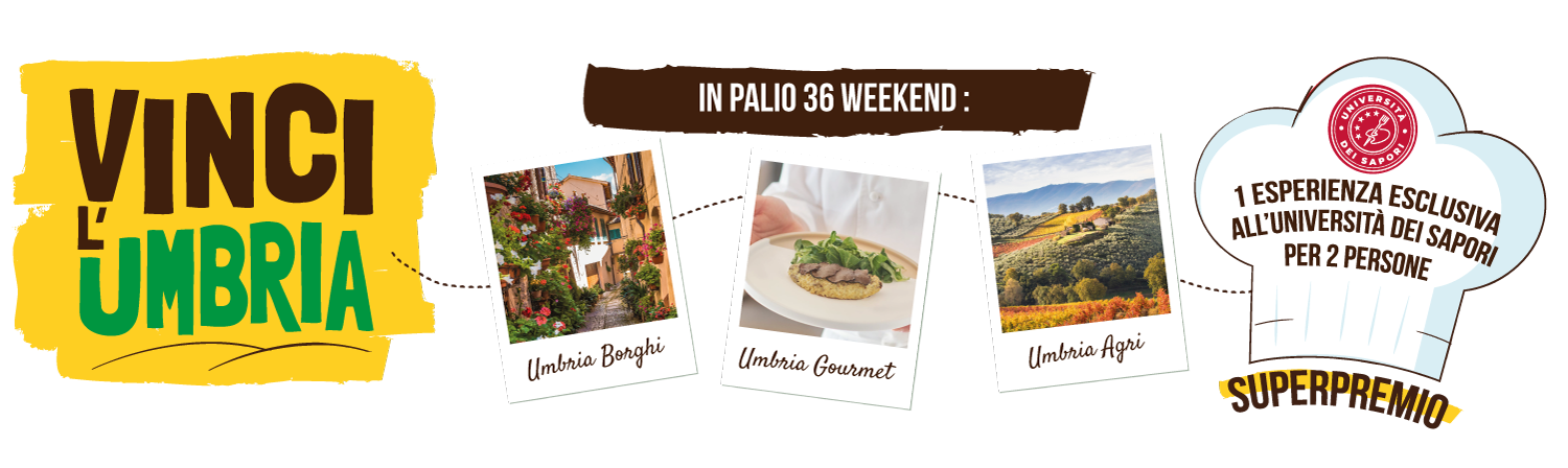 Vinci l'Umbria in palio 36 weekend